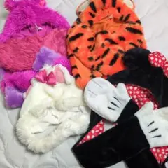 ディズニー　ファンキャップ　マフラー付きミニーティガー　チェシャ猫　マリー