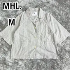 □美品近年MHL.マーガレットハウエルコットンリネンプルオーバー