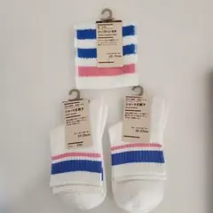 無印良品×ローソンコラボ　ショート丈靴下23-25cmと25-27cmとハンカチ