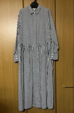 値下げ中♡新品未使用　a piece of Library チェックワンピースのサムネイル