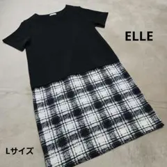 ELLE エル ワンピース チュニック 半袖 カジュアル ゆったりのサムネイル