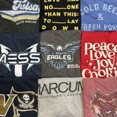 古着ベール19点Tシャツ&ランダムステッカー3枚付き まとめ売り 複数枚 
