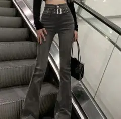 ハイウエスト　ズボン　XL