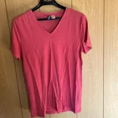DIVIDED H&M ピンク Vネック Tシャツ S