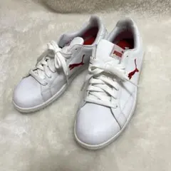 PUMA Smash Cat スマッシュキャット　ホワイトスニーカー　25cm