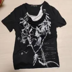 Tシャツ　メンズ　半袖　V系　ヴィジュアル系　ホスト　お兄系　Mサイズ