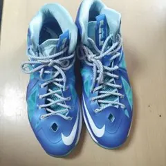 NIKE LEBRON X レブロン10 29cm ブルー 補修あり
