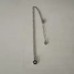 MARY QUANT ネックレス　ブラックシルバー