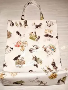 【Kitamura】犬イラストショッピングバッグ