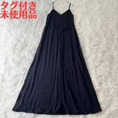 未使用品【セオリー】キャミソールワンピース ロング 2 黒 ブラック