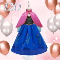 アナ雪 ドレス 120 戴冠式 プリンセス 長袖 ディズニープリンセス