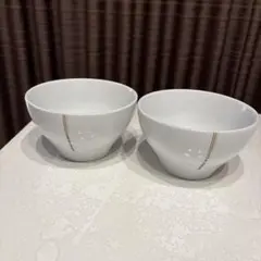 【2個セット】café de croissant カフェオレボウル ボウル 白のサムネイル