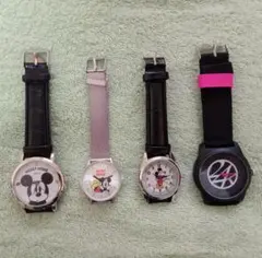 ミッキーマウス時計ほか　腕時計4点セット