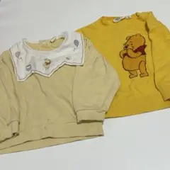 くまのプーさん　バースデイ　ユニクロ　トレーナー 2点セット