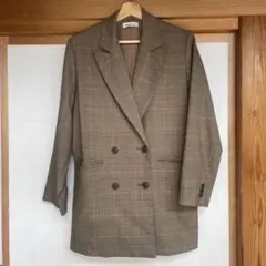BROWNY チェック柄 ダブルブレストジャケットのサムネイル