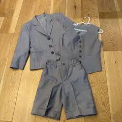 オーダーメイド スーツ3点セット ジャケット ベスト ショートパンツ　130
