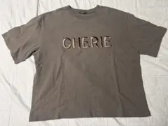 reca ロゴ刺繍 半袖Tシャツ ブラウンのサムネイル