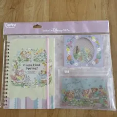 ダッフィー＆フレンズ　ノート、シール、スライドジップケース
