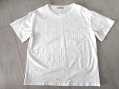 Edit Sheen パール付き半袖Tシャツ ホワイトのサムネイル