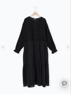 Samansa Mos2 【S/Mサイズ】レースパッチワークワンピース