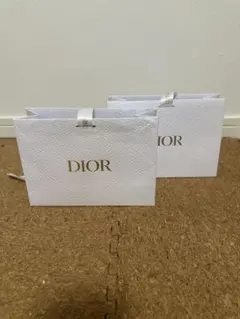 美品✨Dior ホワイトショップ袋 2枚セット