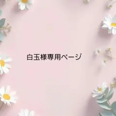 白玉様専用ページ