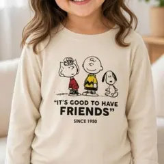 スヌーピー　SNOOPY　nous　 Peanut　アイボリー　白　ロンt