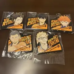 ハイキュー 一番くじ H賞 ラバーチャーム　烏野セット