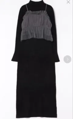 snidel チュール＆ニットワンピース