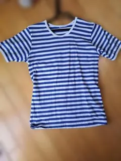 marimekko マリメッコ タサライタ ボーダー Tシャツ XS ブルー 青のサムネイル
