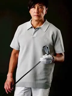 新品1PIU1UGUALE3 GOLF×戸賀25SS吸水速乾スキッパーポロシャツのサムネイル