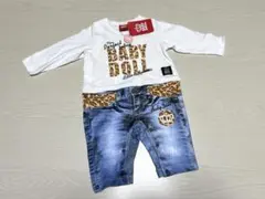 新品　ベビードール　ロンパース　男の子　70cm ベビー服　デニムのサムネイル