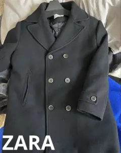 ZARA紺色ボーイズピーコート　160cm以下の小柄な大人も着用出来ます