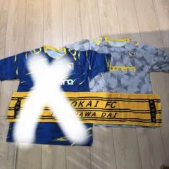 矢板中央 サッカー部 白練習着2着セット - メルカリ