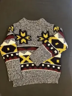 BeBe 幾何学模様ニットセーター 120