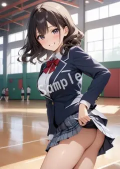 アニメファンアート JK グラビア A4 ポスター イラスト ★00610862