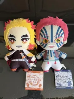 鬼滅の刃ともぬい　煉獄杏寿郎・猗窩座セット タグ付き