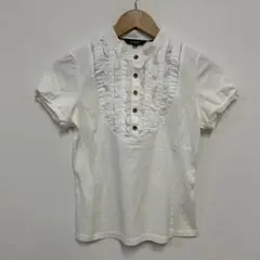 ♦︎新品未使用♦︎BURBERRY フリル付きホワイトシャツ サイズ1