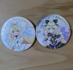 名探偵プリキュア LIVE 缶バッジ 2種 キュアアルカナ シャドウ るるか