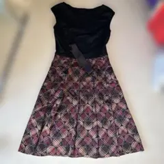 ノースリーブ フレアスカート ワンピース