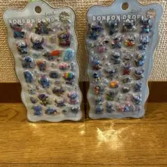 ディズニー スティッチぷくぷく シール 2点セット