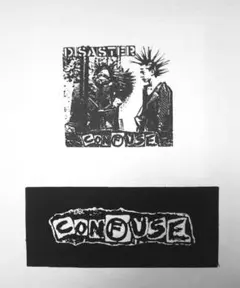 CONFUSE 布パッチ パンク ハードコア クラスト