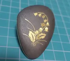 象嵌　スカーフクリップ　ネックレストップ　スズラン