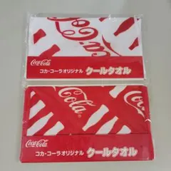 コカコーラ　オリジナル　クールタオル　赤白2枚のサムネイル