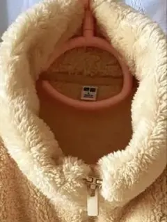 値下げしました　ユニクロ　 ファーリーフリース ジップアップジャケット　レモン色