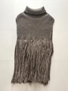 HYKE ハイク コットンカシミヤ ニットベスト カーキ系 クルーネック 8015000941620_1.jpg?v=