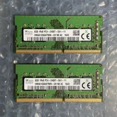 動作保証SK hynix & ADATA 8✖️2＝16GBメモリモジュールセット - メルカリ