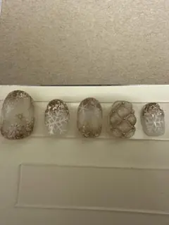 冬季デザイン ネイルチップ 10個セット