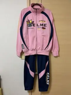 KELME ピンク ネイビー ジャージ 上下セット Lサイズ サッカー