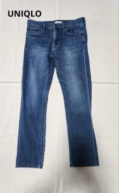 ユニクロ スリムストレートデニムパンツ